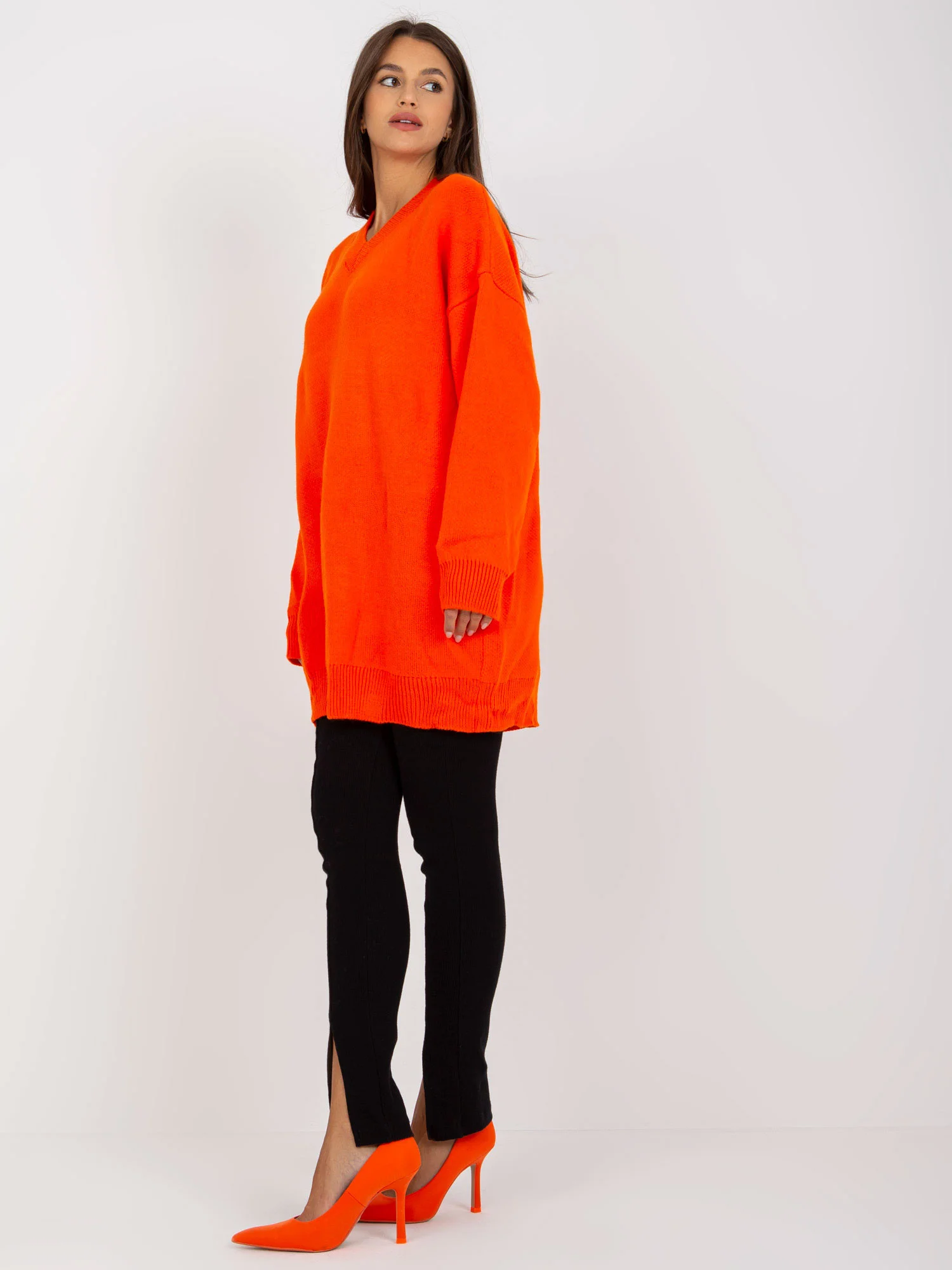 Svetr LC SW 0341.38P oranžová jedna velikost (obrázek 7)