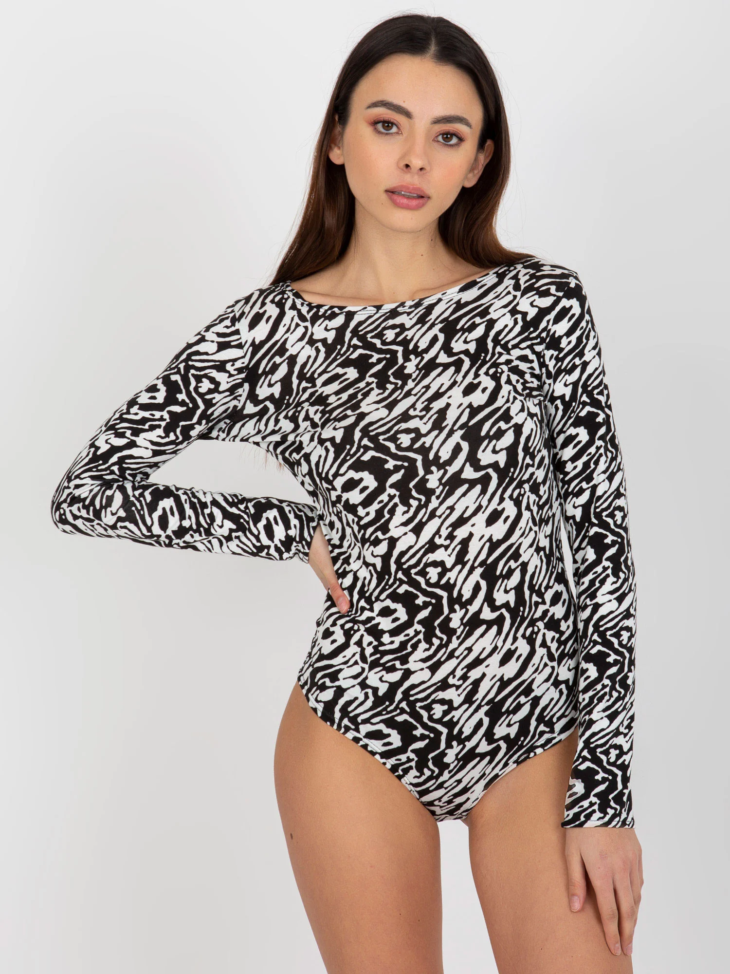 Dámské body LK BO 509199 1.42P bílá a černá - FPrice L/XL (obrázek 12)