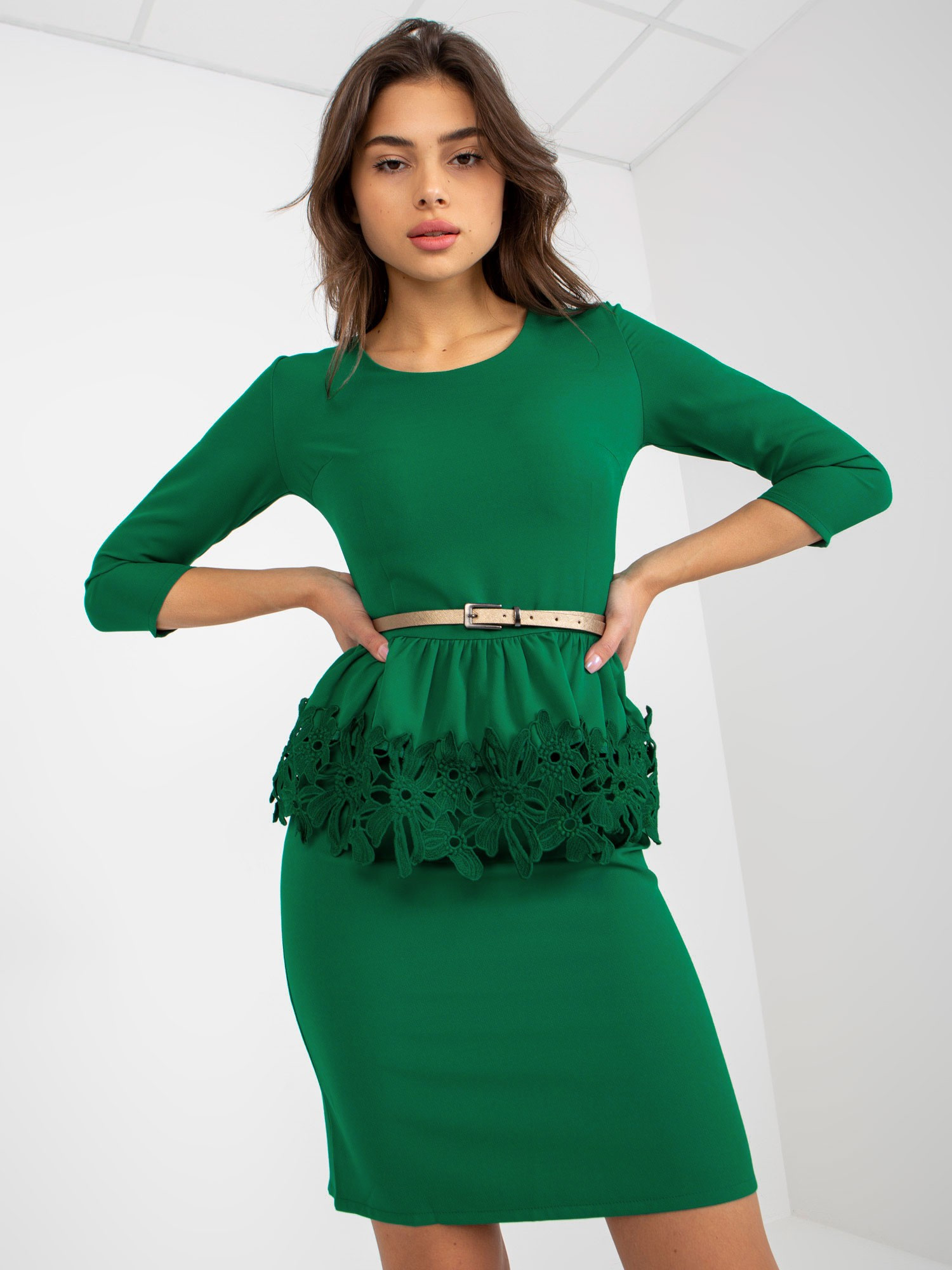 Dámské šaty LK SK model 17772509 zelené 36 - FPrice