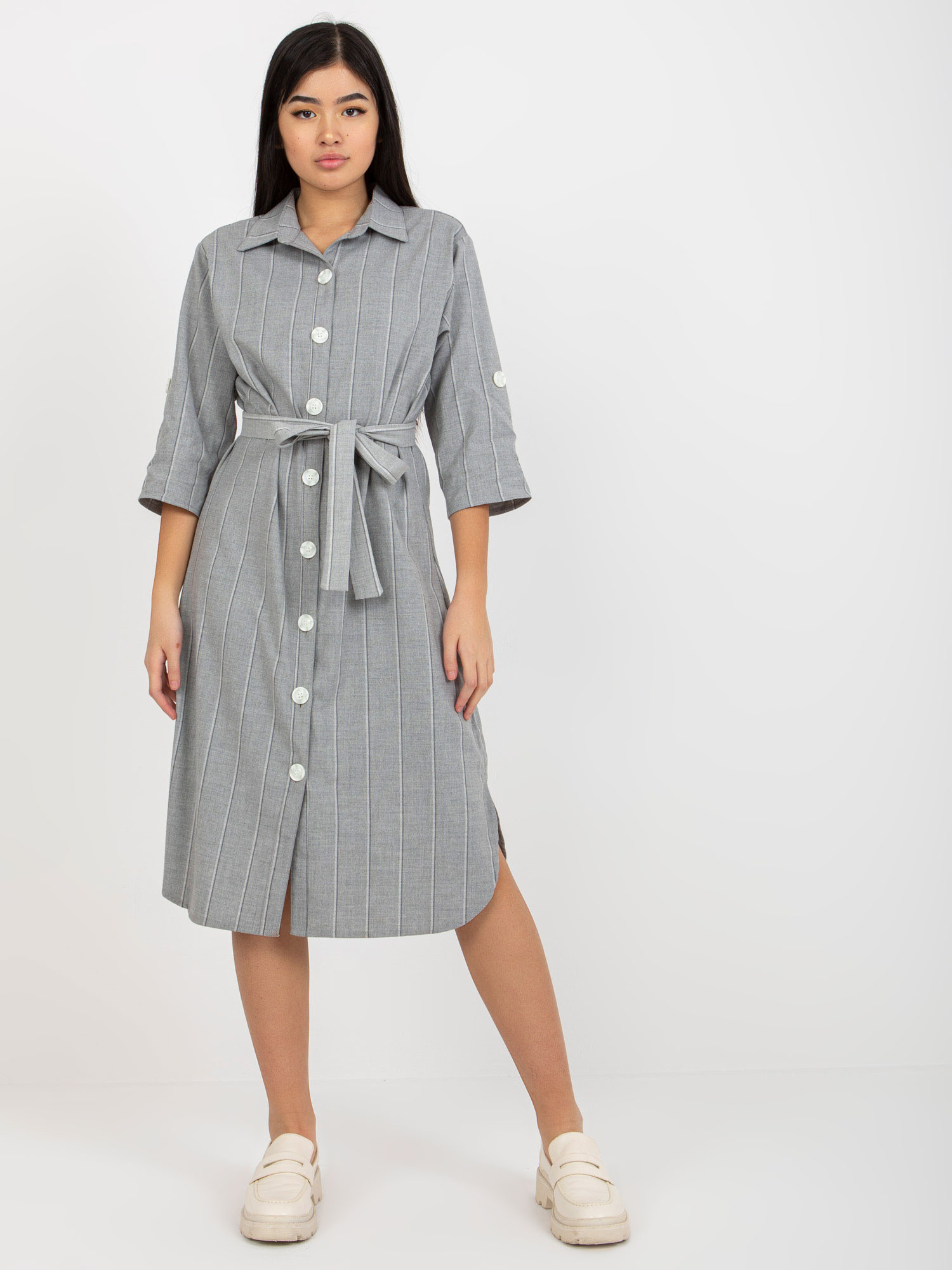 Šaty LK SK 507694.13 sivé 36