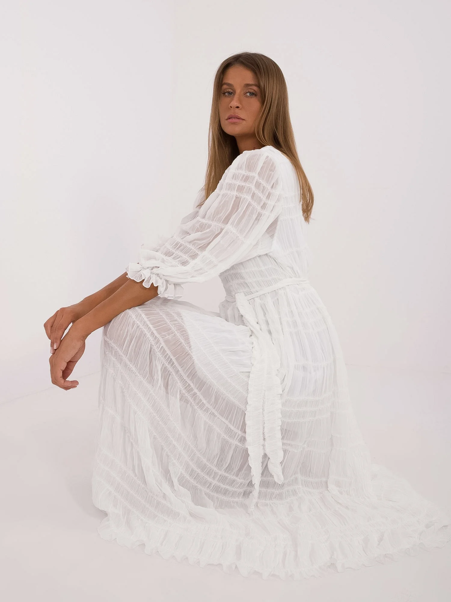 Šaty LK SK 509373.39 bílá L/XL (obrázek 7)