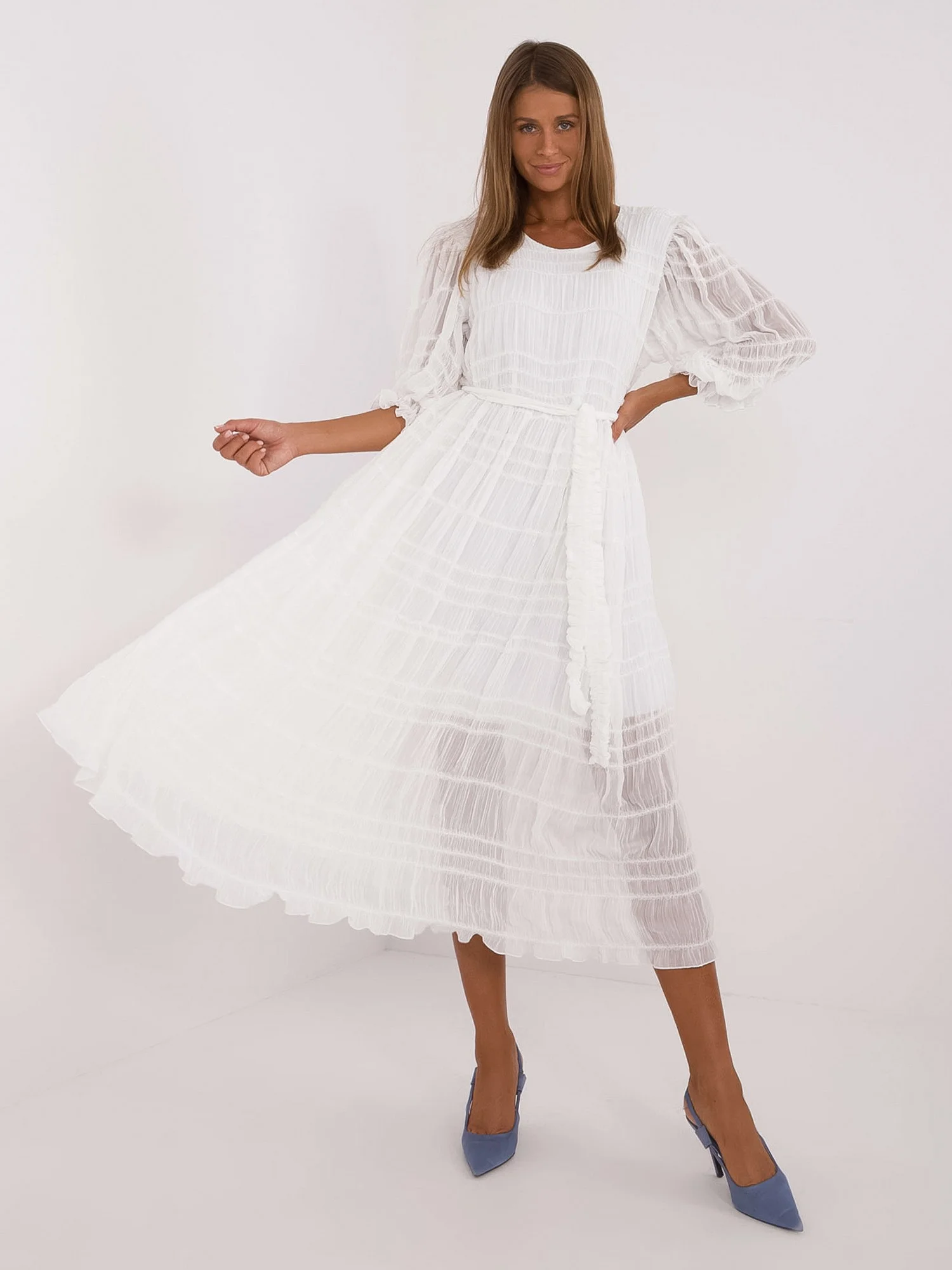 Šaty LK SK 509373.39 bílá L/XL (obrázek 3)