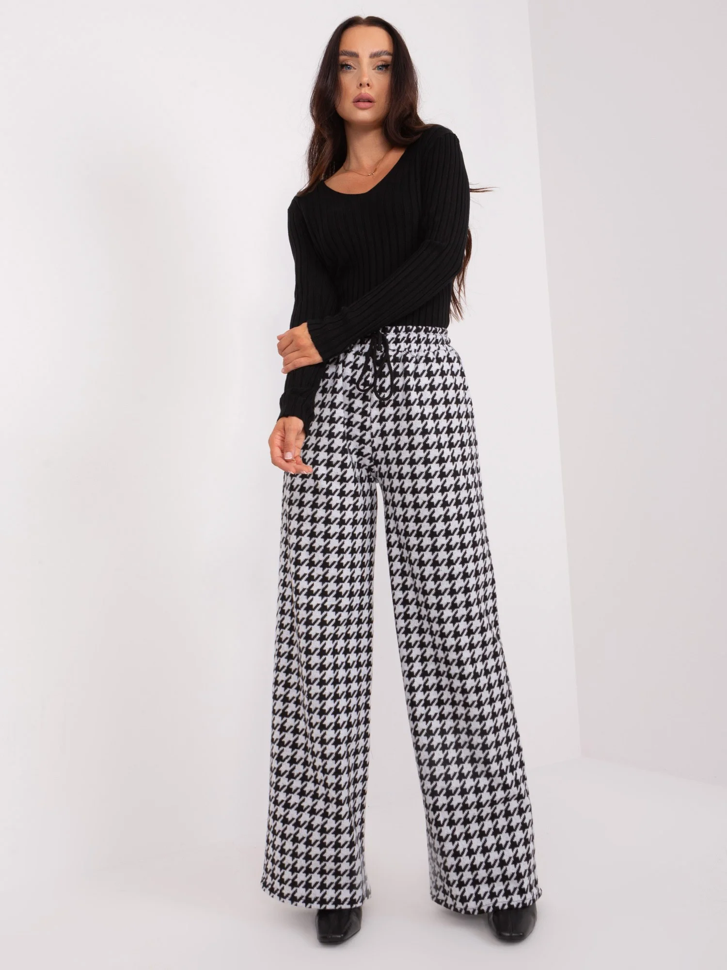 Kalhoty LK SP 509429.87 černobílých L/XL (obrázek 4)