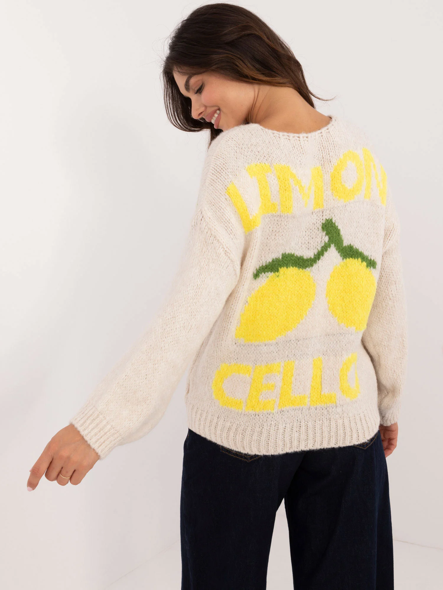 Jumper MI SW 2108.92 svetlo béžový jedna velikost