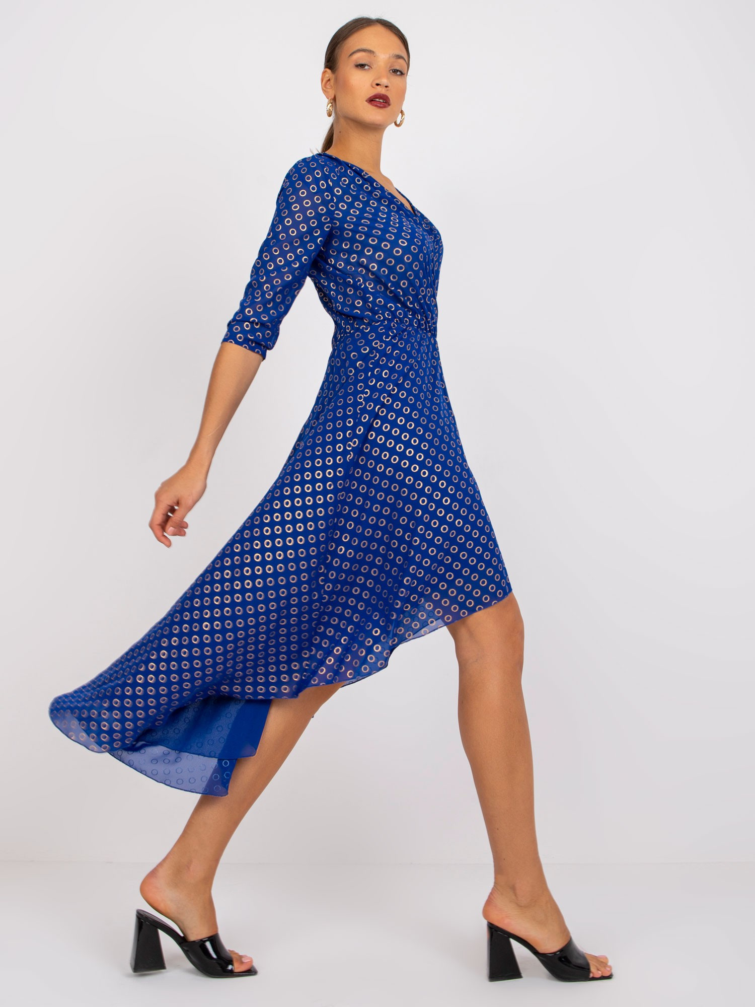 Dámské šaty NU SK model 17513476 kobaltově modré 40 - FPrice