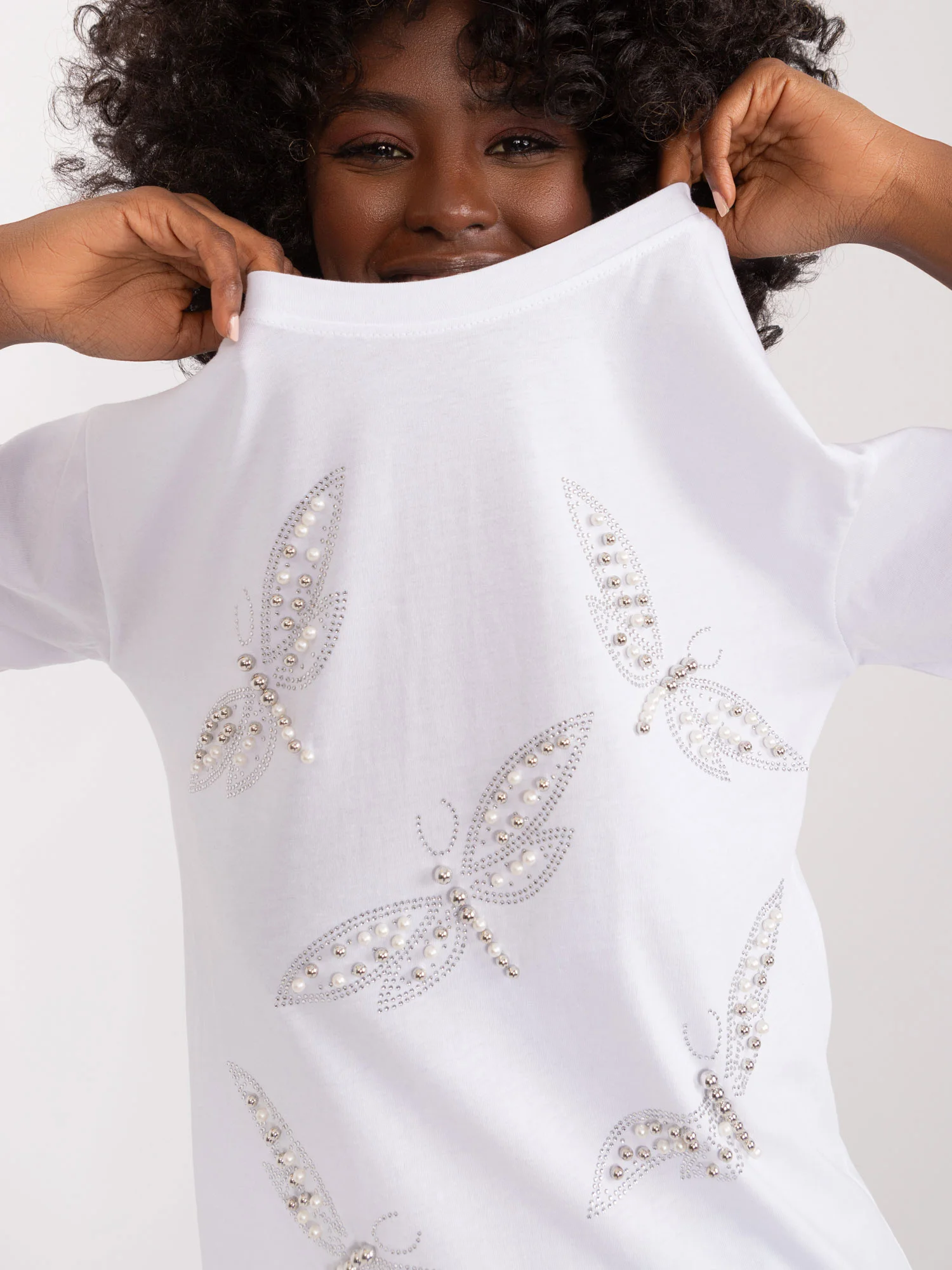 Tričko PM-TS-7674.49 MINT Barva: Bílá, Velikost: L