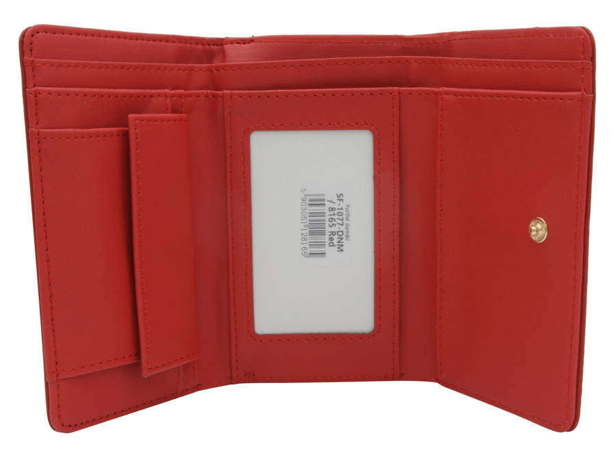 Dámské peněženky PU peněženka SF 1077 DNM červená jedna velikost