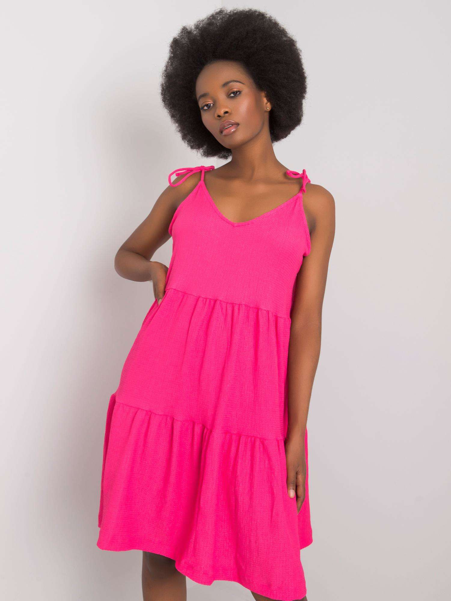Šaty RO SK model 17416308 tmavě růžová - FPrice Velikost: XS