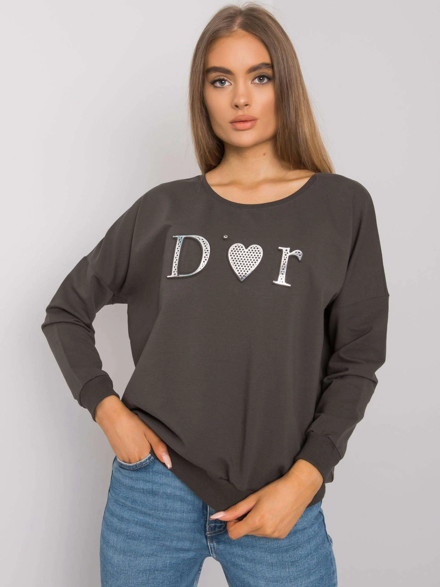 Mikina RV BL 0192.55P tmavá khaki jedna velikost