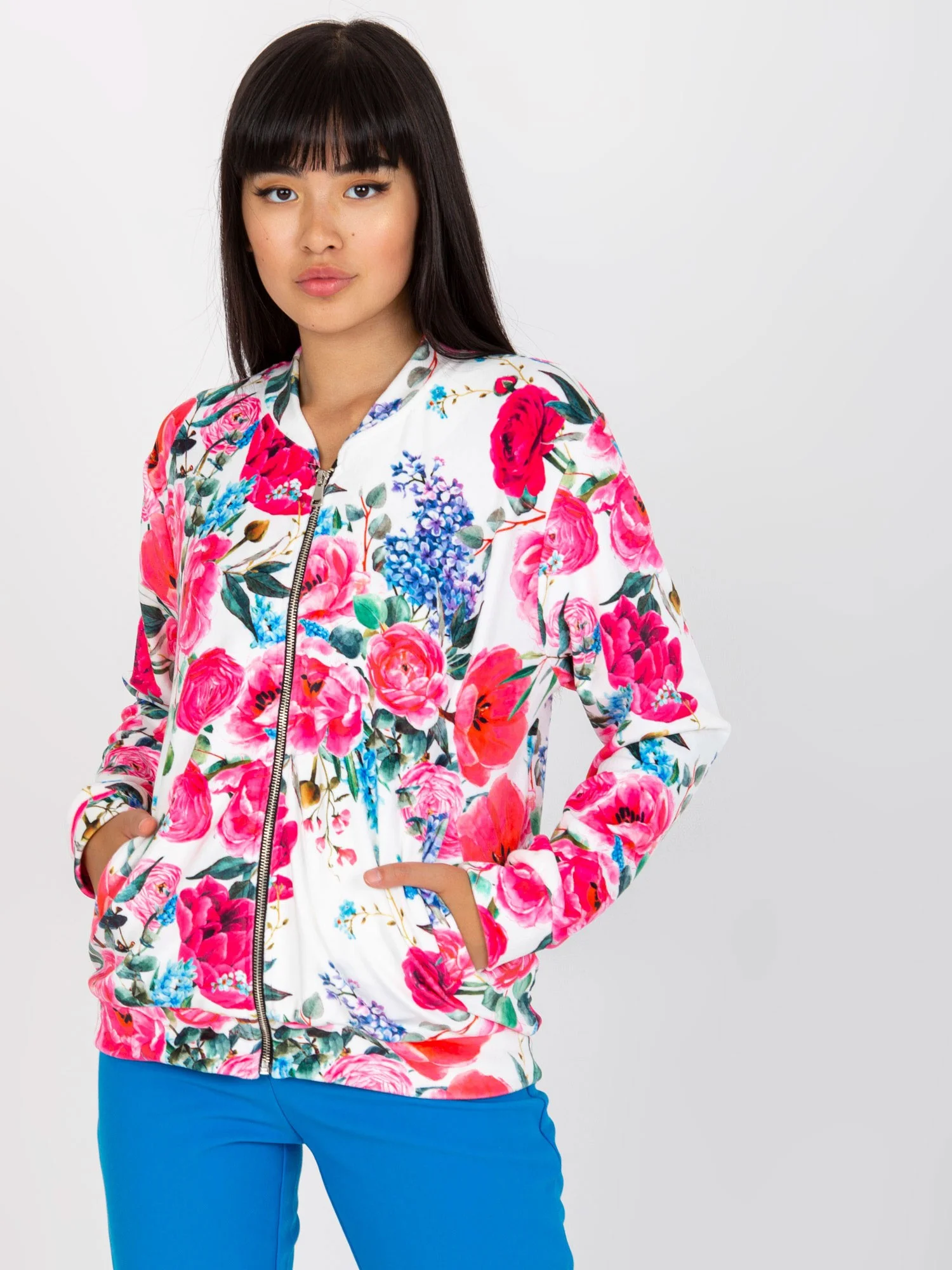 Mikina RV BL 8116.86P bílá a růžová S/M (obrázek 12)