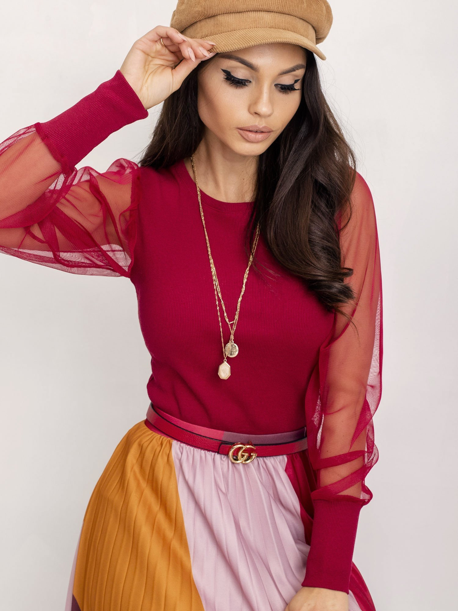 Blúzka RV BZ 5192.16 bordová XL