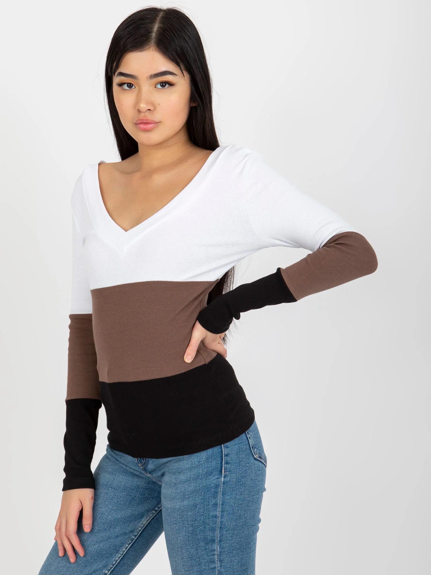 Halenka RV BZ 8429.35X bílá a černá L/XL (obrázek 9)