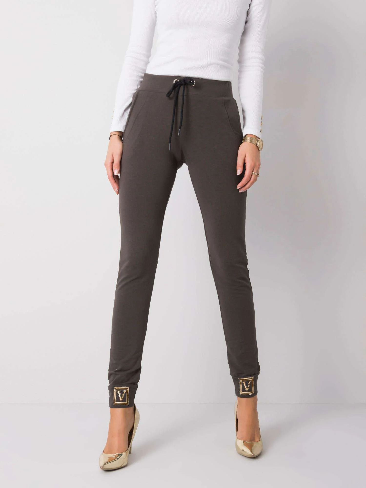 Tepláky RV DR 5980.12 tmavá khaki M