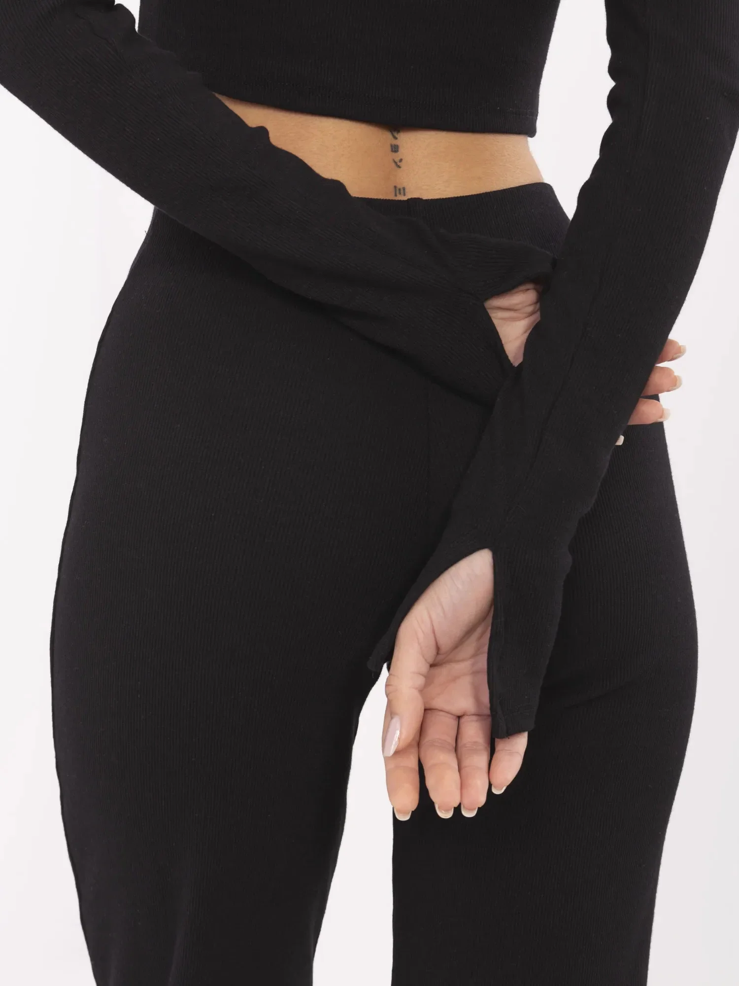 RUE PARIS Komplet-RV-KMPL-7361.18P Barva: Černá, Velikost: S/M