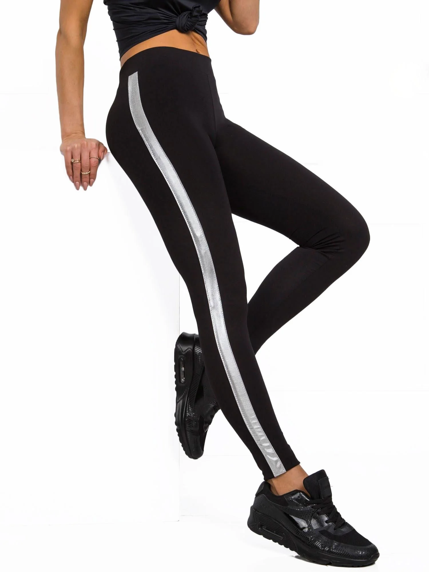 Legíny RV LG R4766.06 černá a stříbrná XS (obrázek 10)