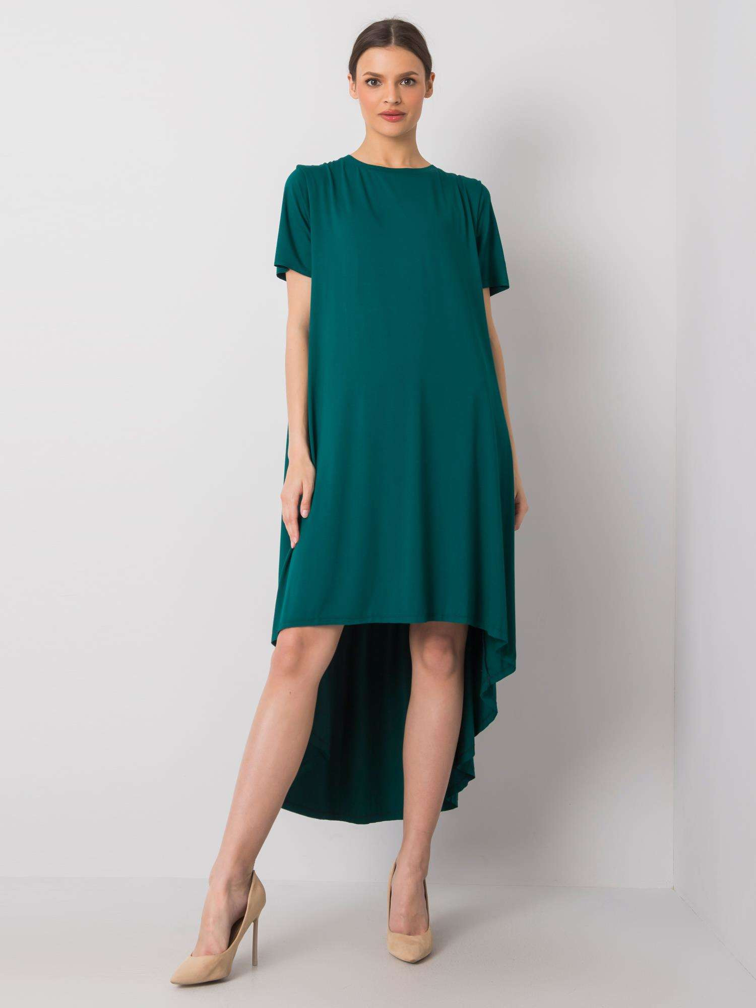 RV SK šaty model 15211683 tmavě zelená - FPrice Velikost: L/XL
