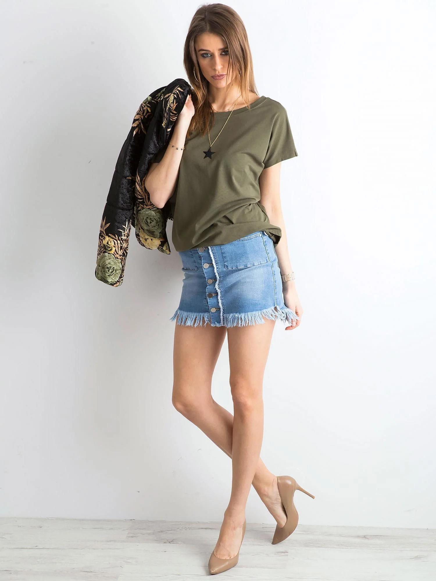 Tričko RV TS 4662.28P khaki XS