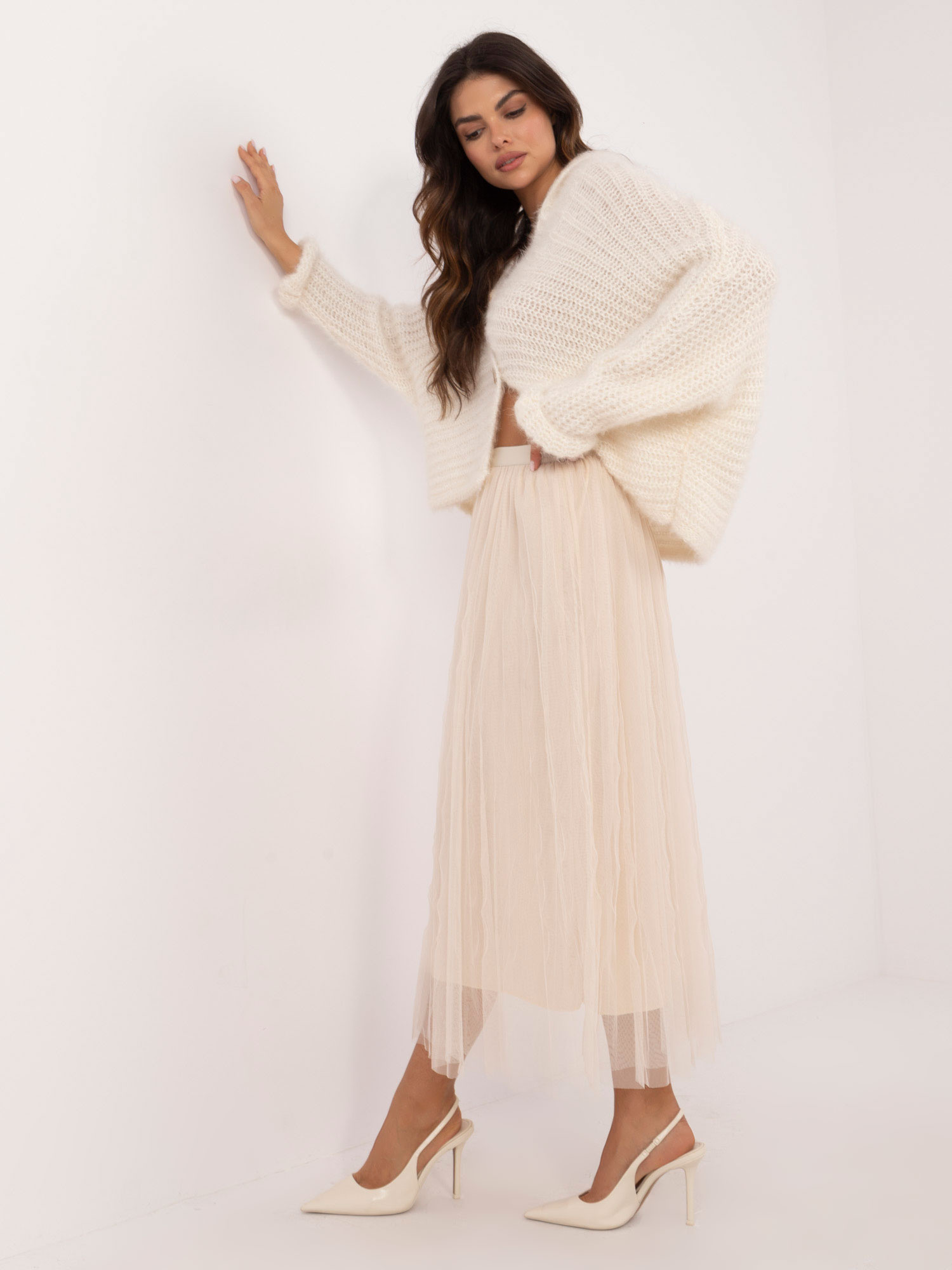 Sukně TW SD BI 885.99 béžová jedna velikost