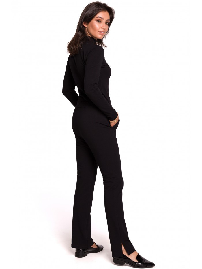 model 18002108 Jogger kalhoty s rozparky černé - BeWear Velikost: EU L