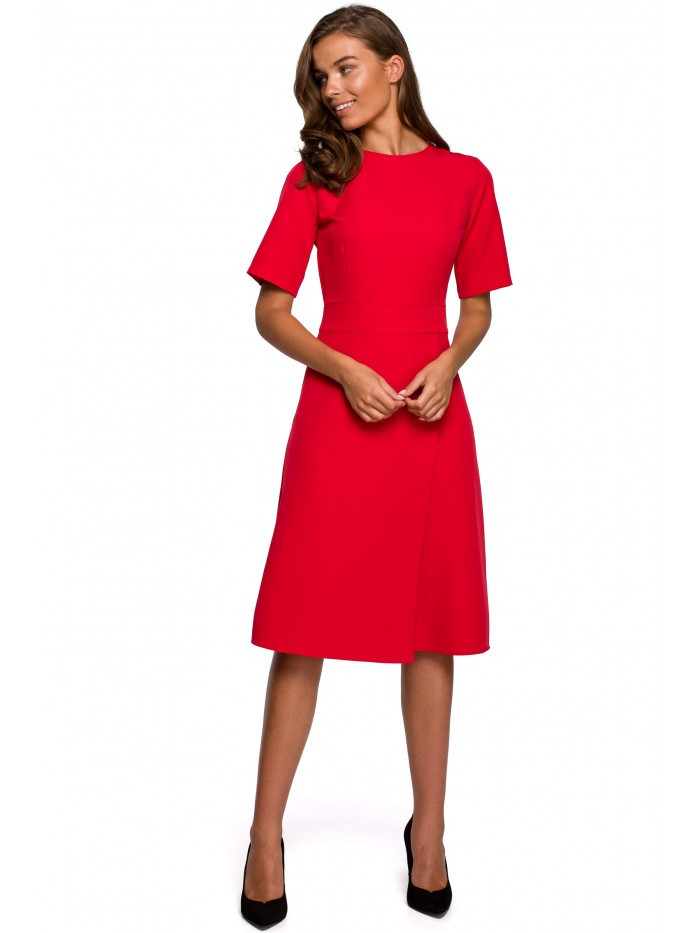 S240 Zavinovací šaty - červené EU XL