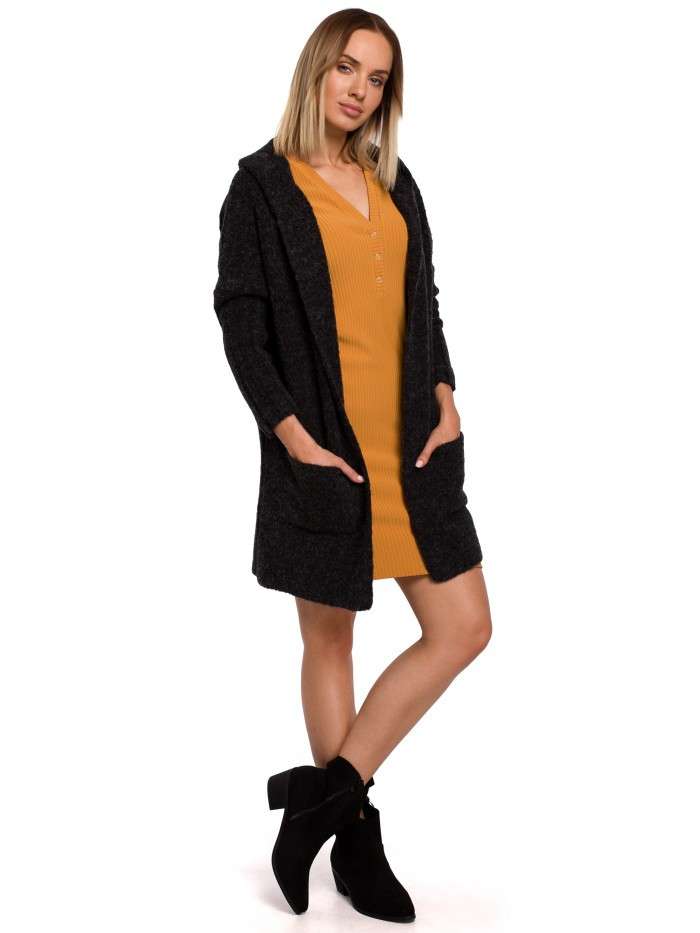 Pletený svetr s kapucí model 18002996 - Moe Velikost: EU S/M