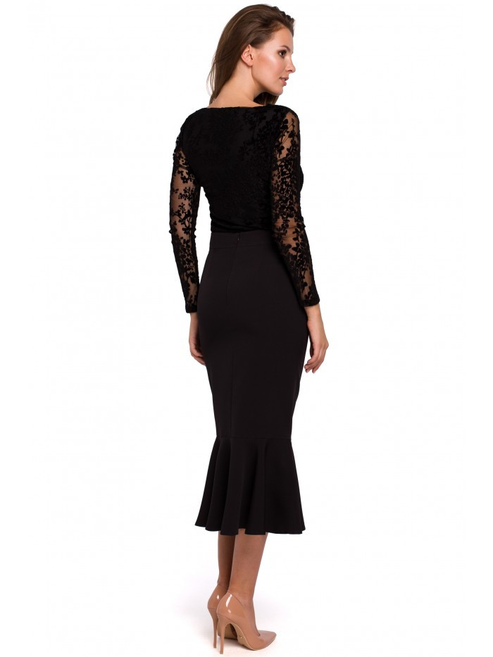 tužková sukně černá model 18002470 - Makover Velikost: EU L