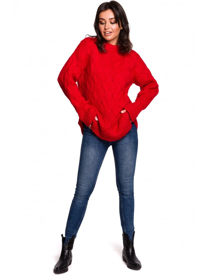 Pletený svetr - červený EU L/XL model 18002261