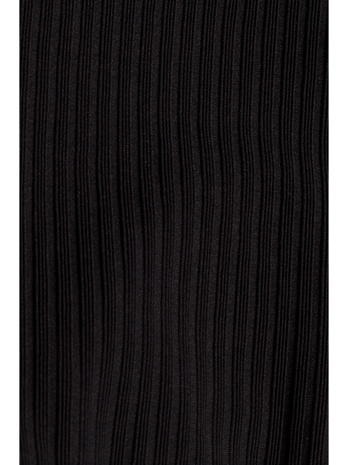 Maxi šaty s rozparkem na černé model 18002980 - Moe Velikost: EU XXL