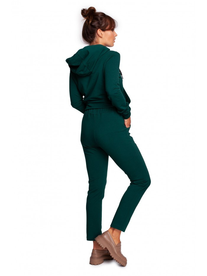 Kalhoty s nohavicí a tmavě zelené EU L model 18004375 - BeWear