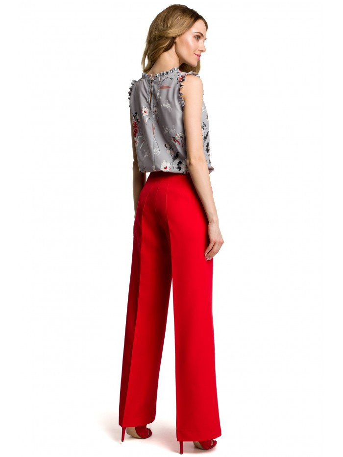 model 18001808 Široké kalhoty červené - Moe Velikost: EU S