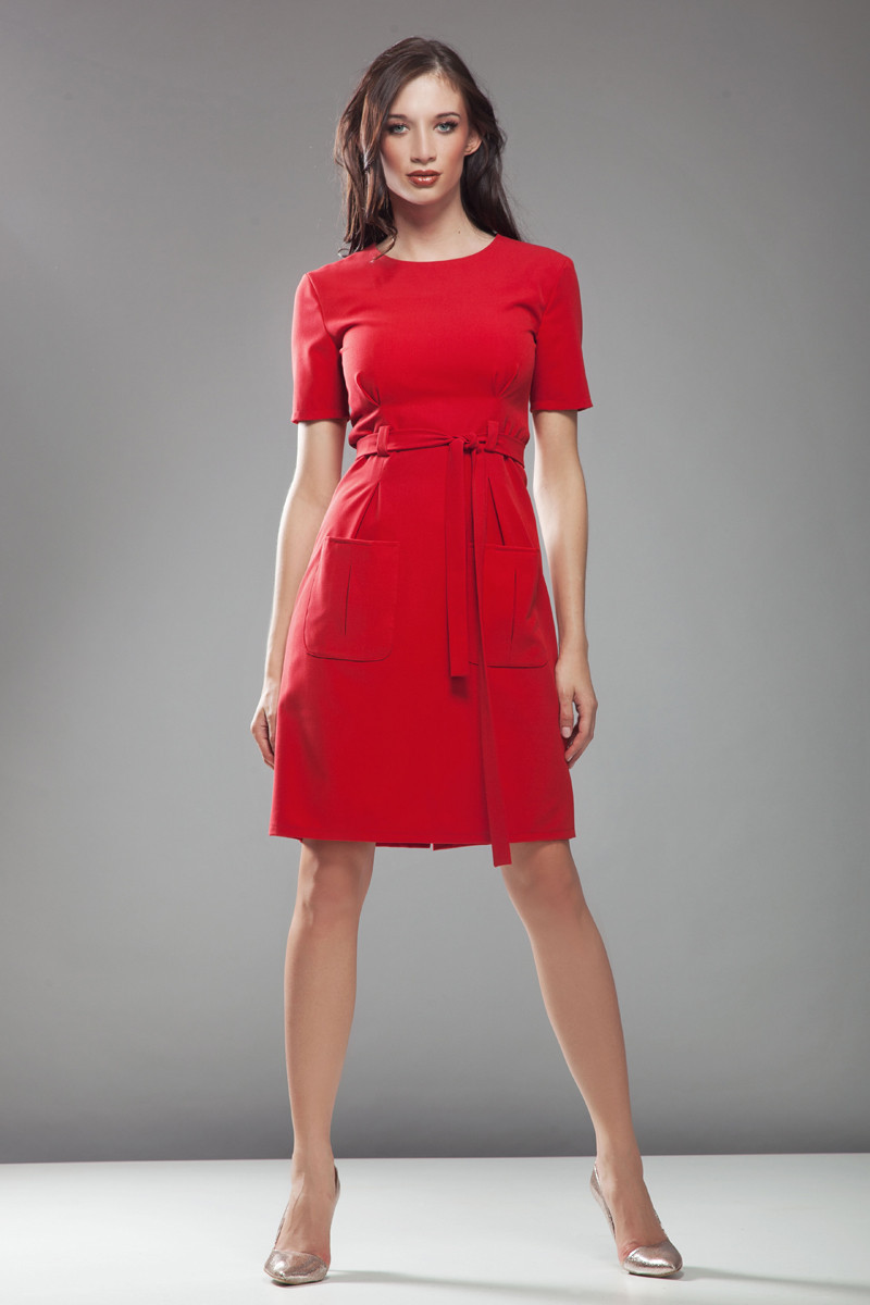 Sukienka czerwona 44 model 18488096 - Nife