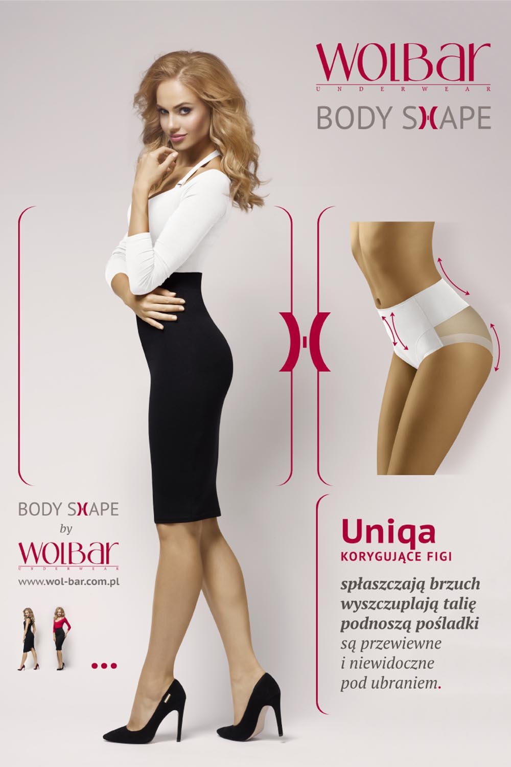 Dámské kalhotky Uniqa White - Wol-Bar XL