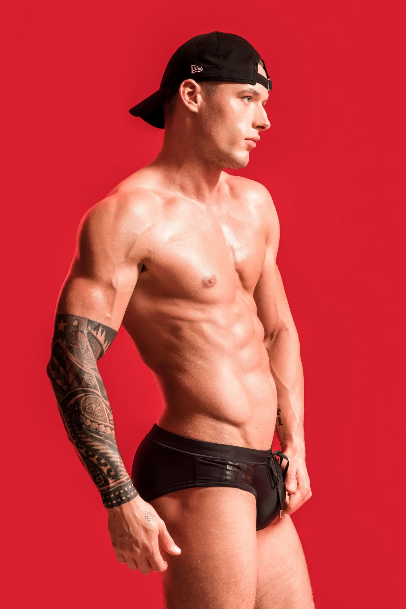 Plavky Aero Black (Push-up kapsa) - Alpha Male L (obrázek 3)