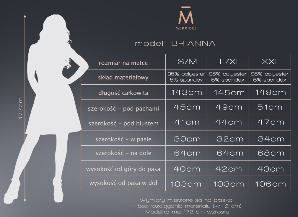 Šaty Brianna - Merribel XXL
