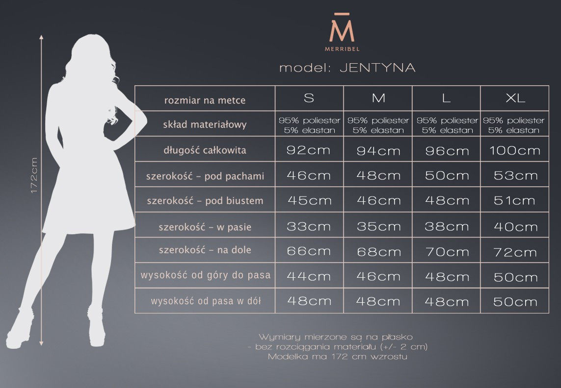 Jentyna Černé šaty - Merribel XL