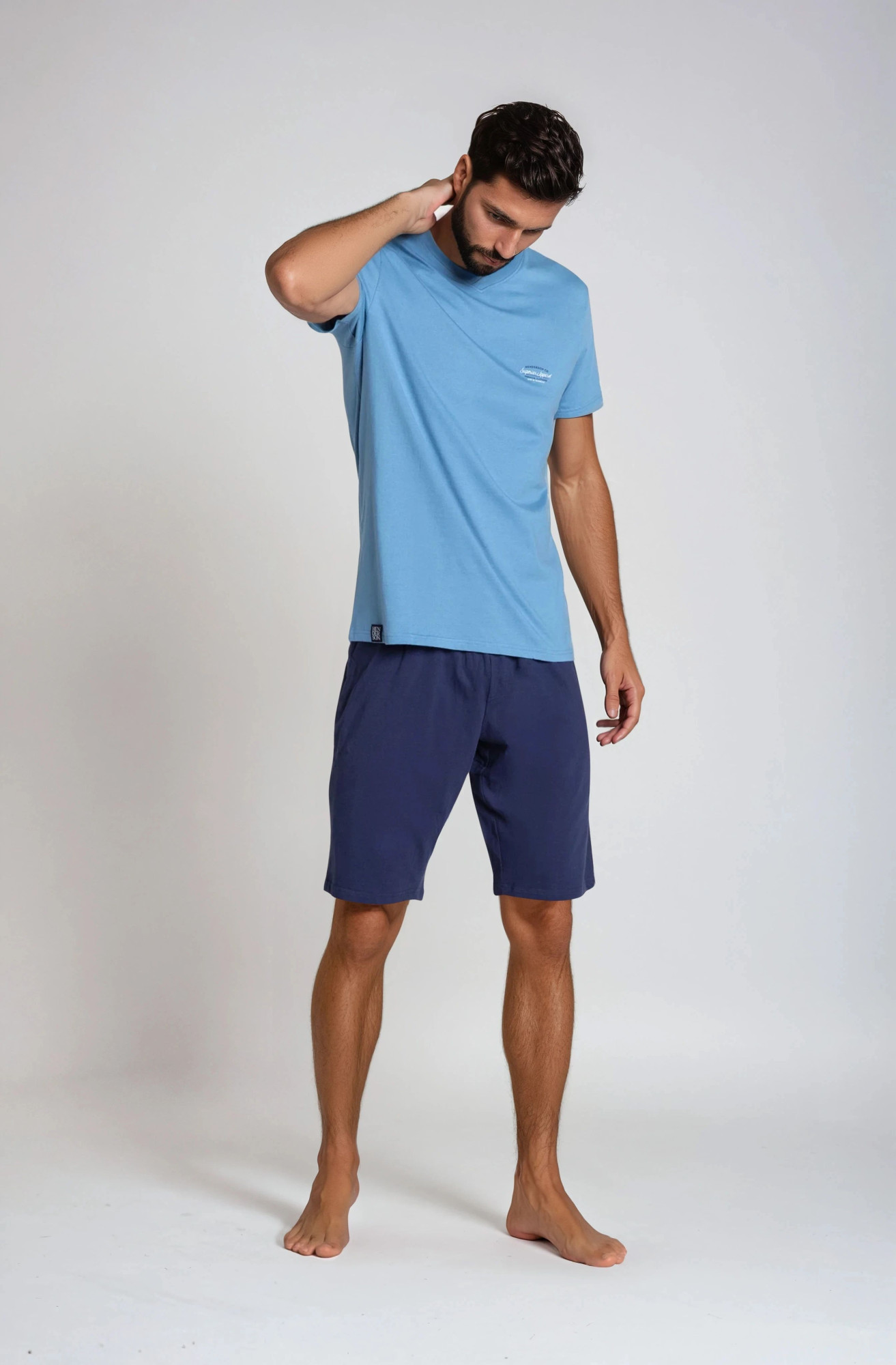 Pyžamo Duty 38881-95X Modrá a tmavo modrá - Henderson M