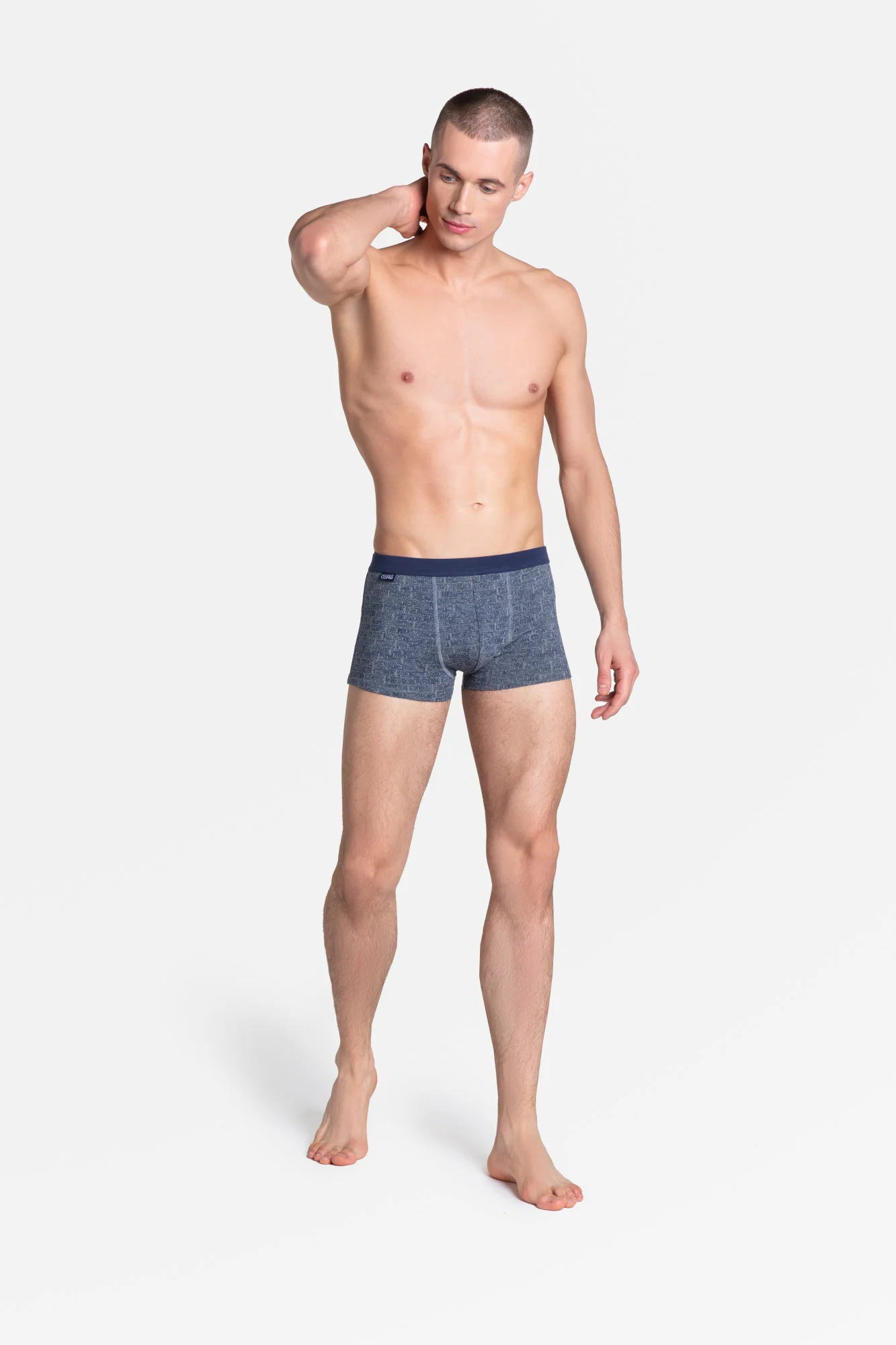 Boxerky Omen 38291-MLC Sada 2 kusů námořnická modrá a šedá - Henderson XXL (obrázek 9)