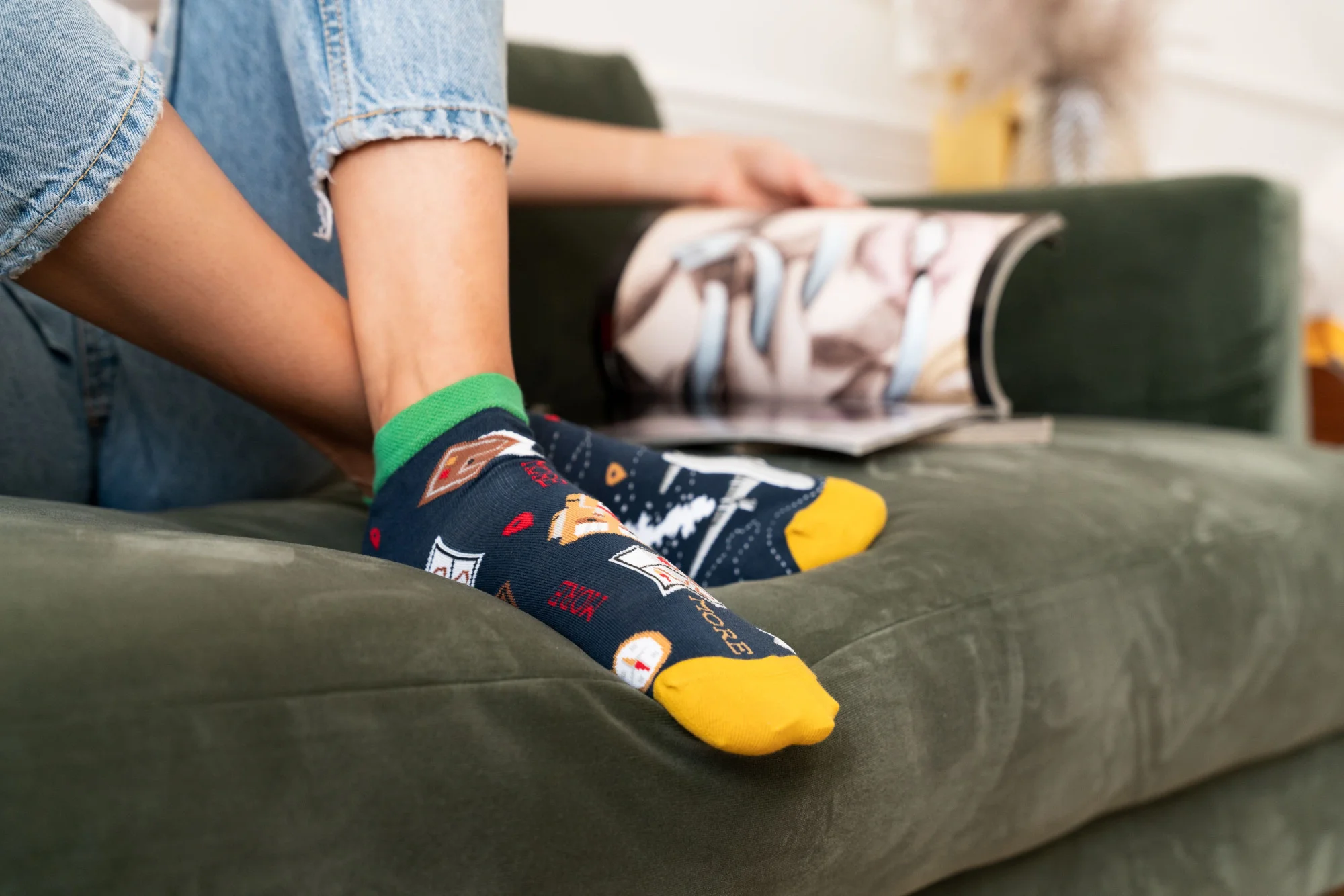 Ponožky Travels Low 034-A015 Dark Jeans - Viac 39/42