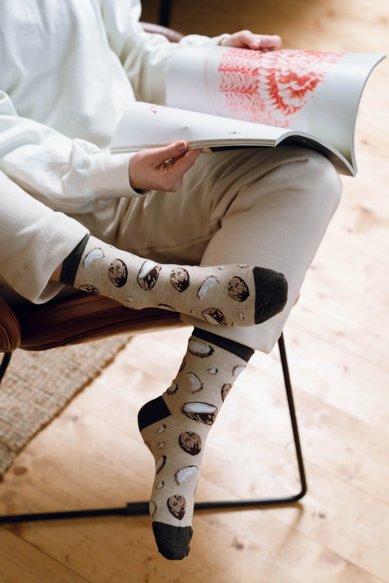 Ponožky 159-092 Melange Light Beige - Steven 35/37