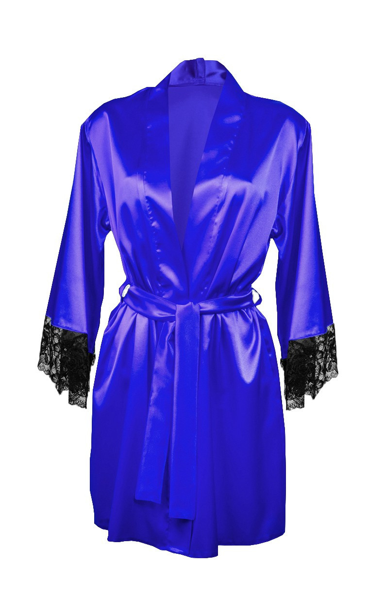 Housecoat model 18226753 Blue - DKaren Velikost: L, Barva: Modrá