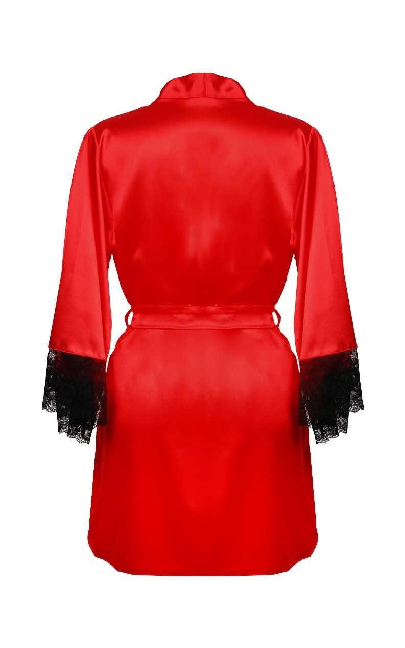 DKaren Housecoat Adelaide Red Velikost: M, Barva: červená