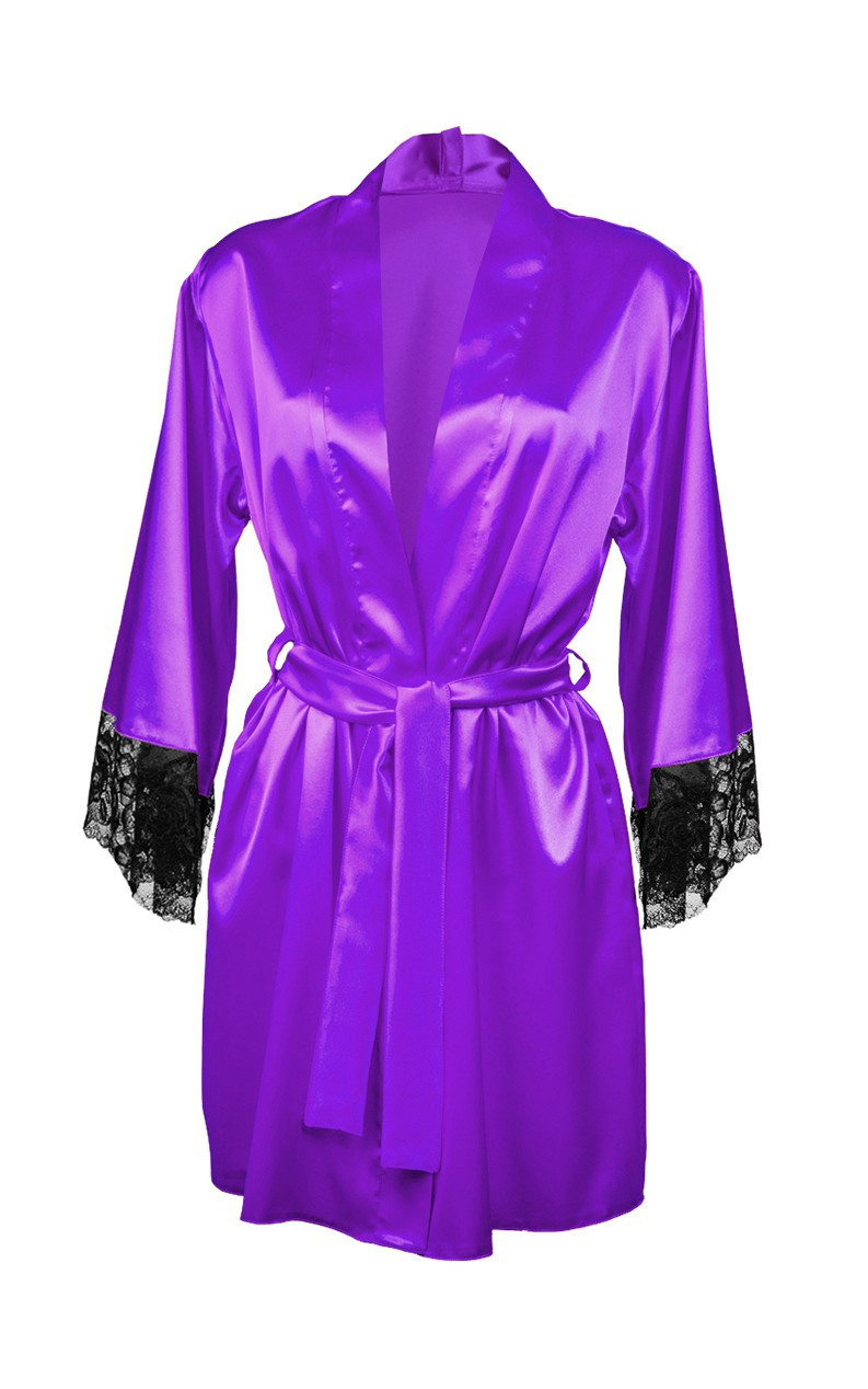 DKaren Housecoat Adelaide Violet XL Violet