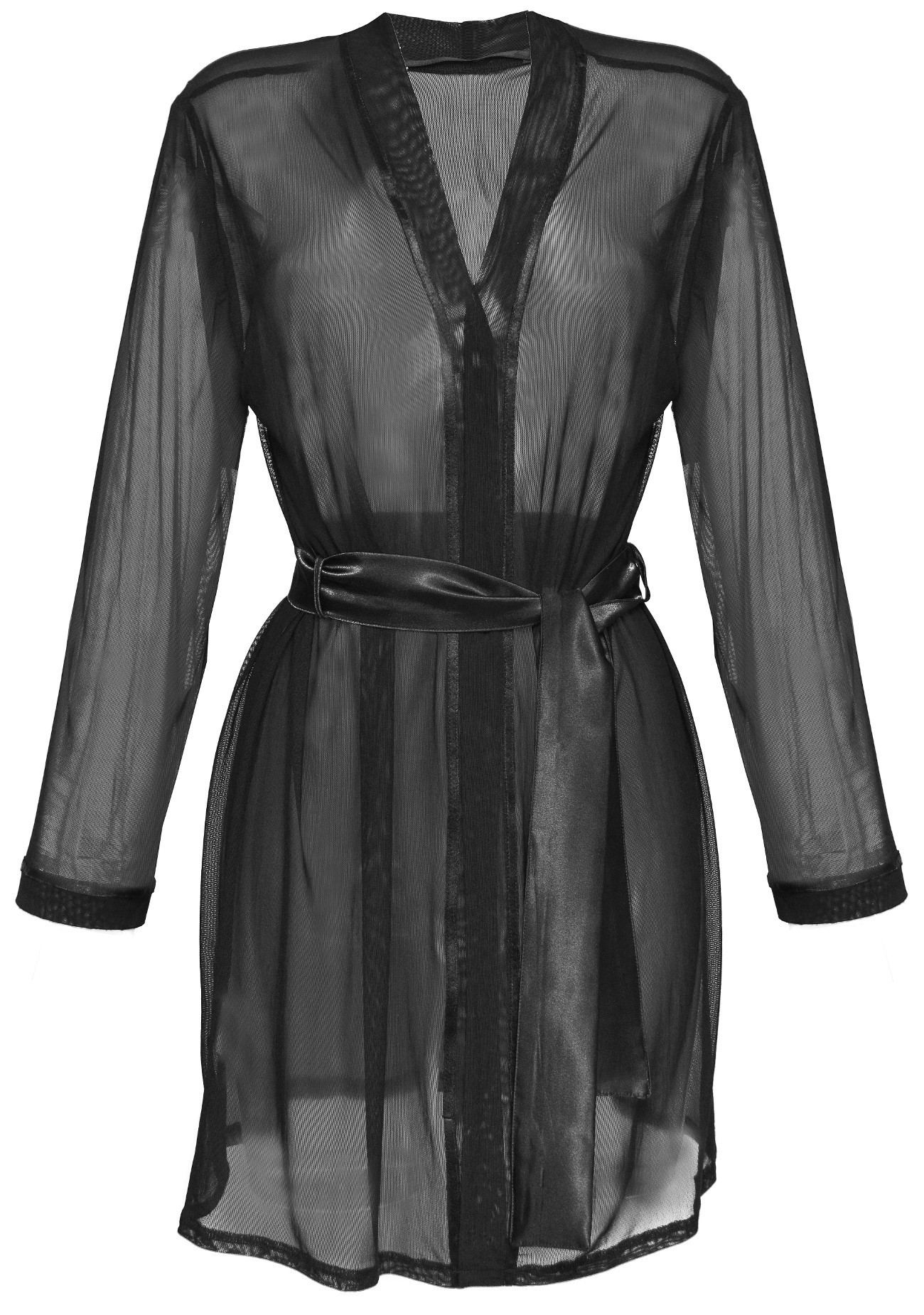 DKaren Housecoat Aisha Black XL černá