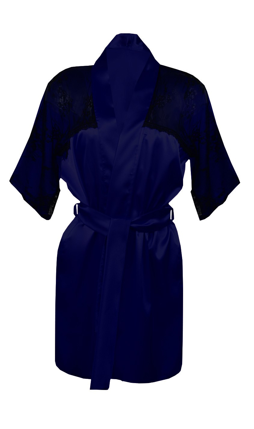 Housecoat model 18227028 Navy Blue - DKaren Velikost: XS, Barva: tmavě modrá