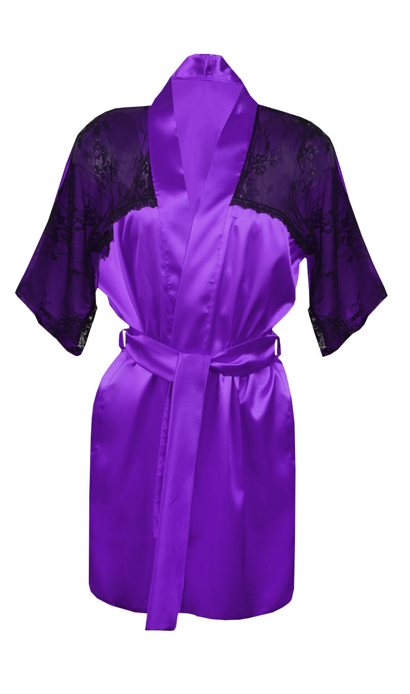 Housecoat model 18227049 Violet - DKaren Velikost: S, Barva: Violet
