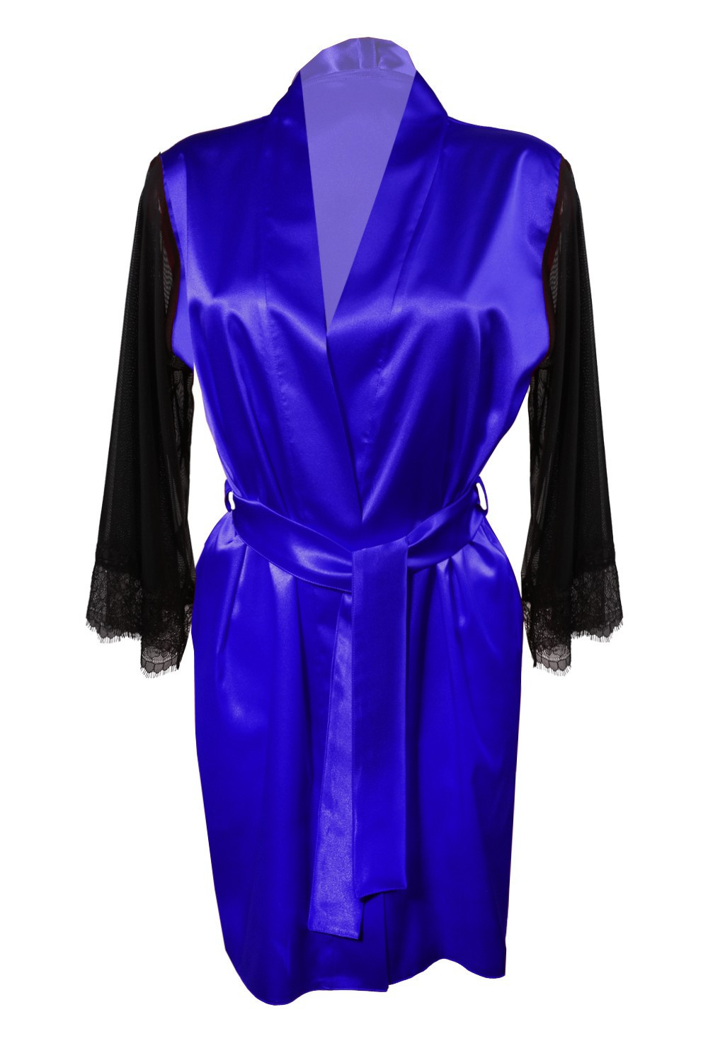 Housecoat model 18227235 Blue - DKaren Velikost: L, Barva: Modrá