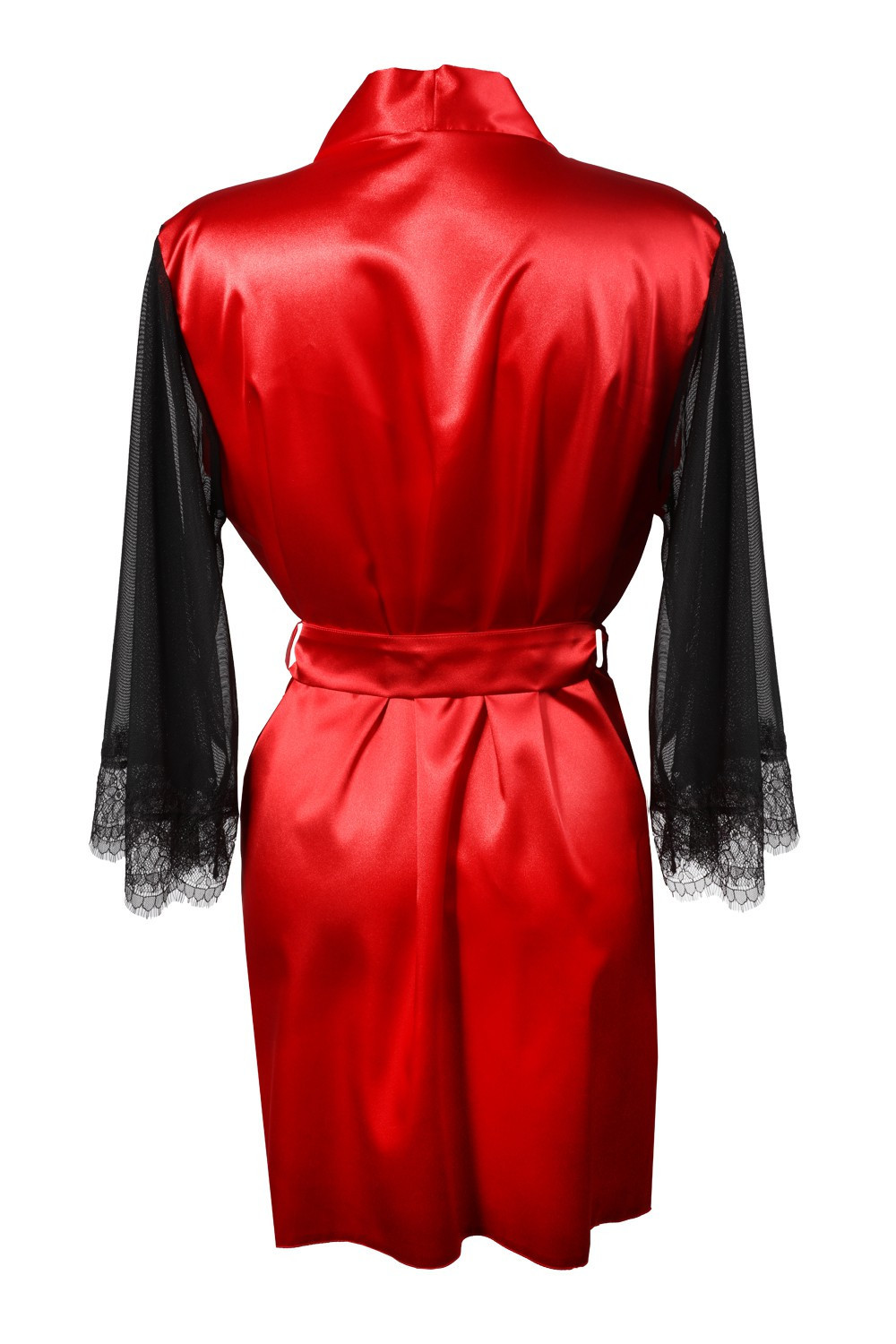 DKaren Housecoat Bonnie Red L červená