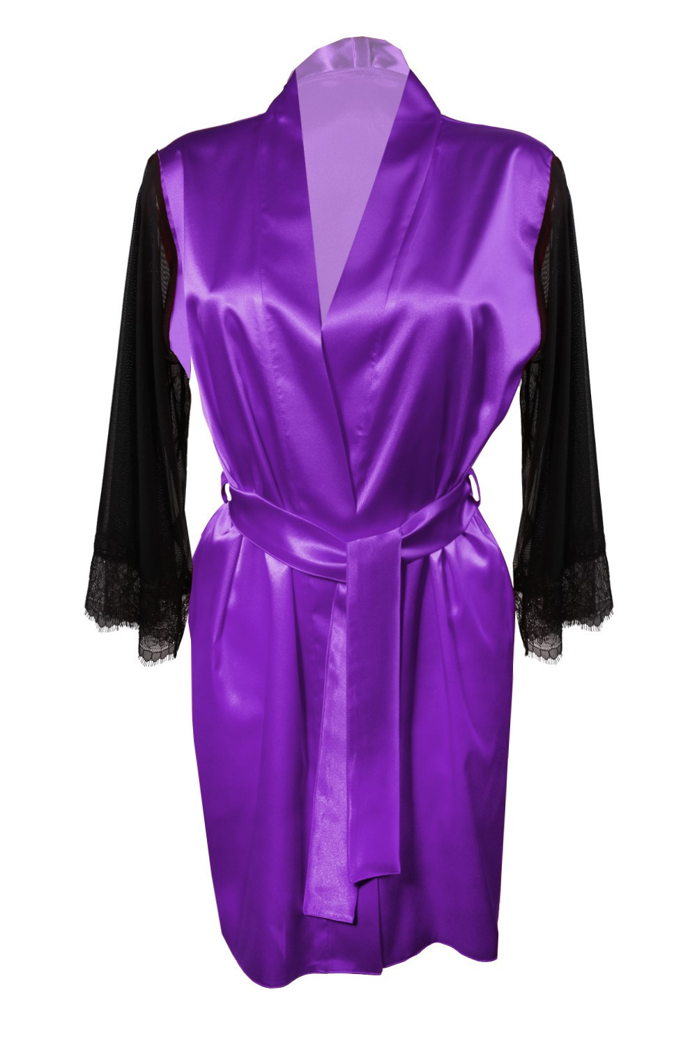 DKaren Housecoat Bonnie Violet XL Violet