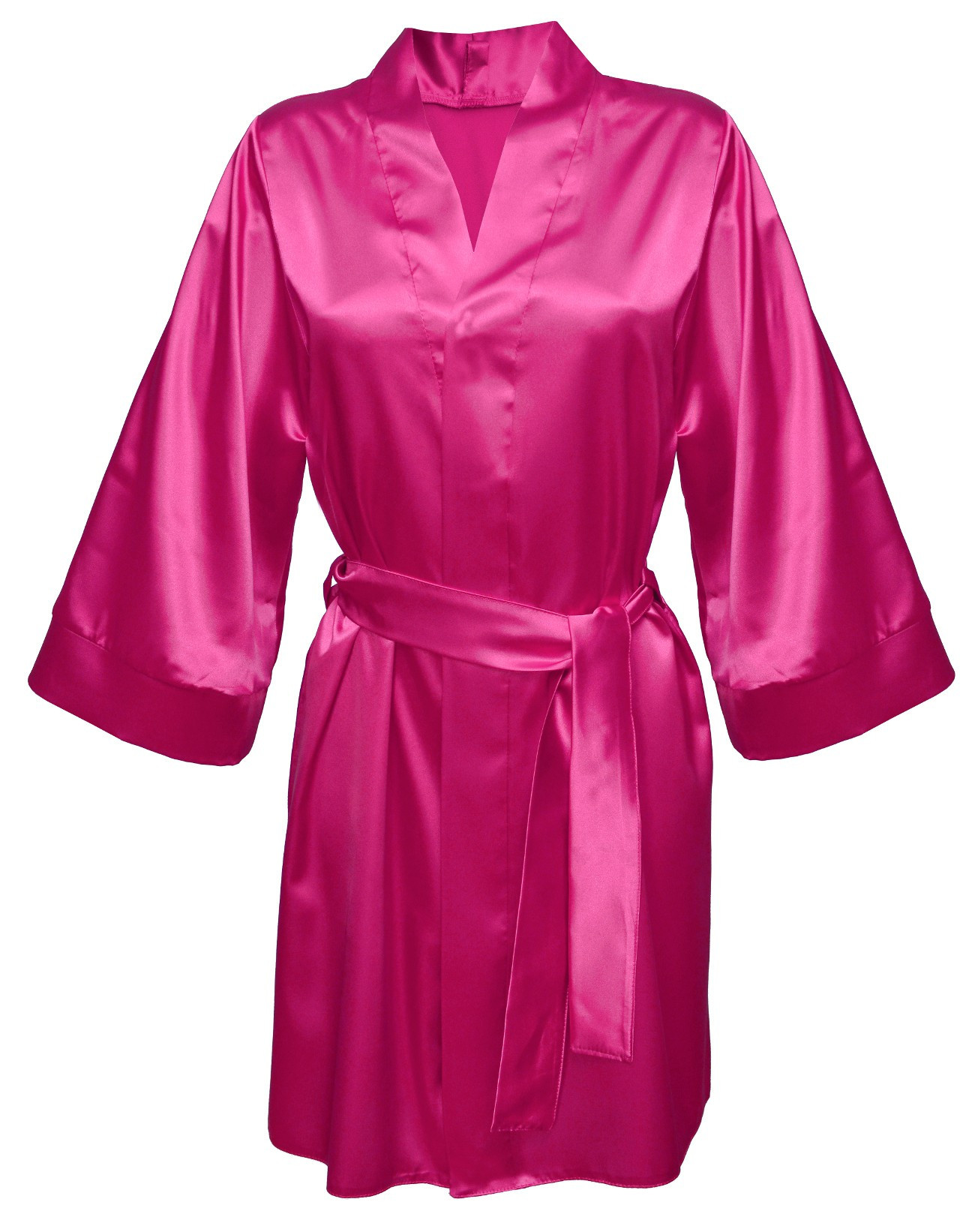 Dámský župan DKaren Housecoat Candy Dark Pink 2XL tmavě růžová