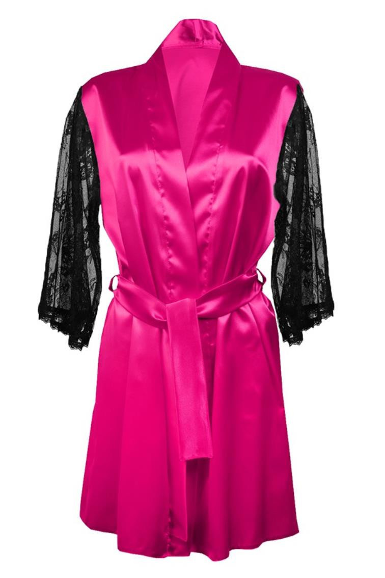 Housecoat model 18227714 Dark Pink - DKaren Velikost: XL, Barva: tmavě růžová